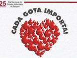 Capa da materia dia do doador voluntario de sangue
