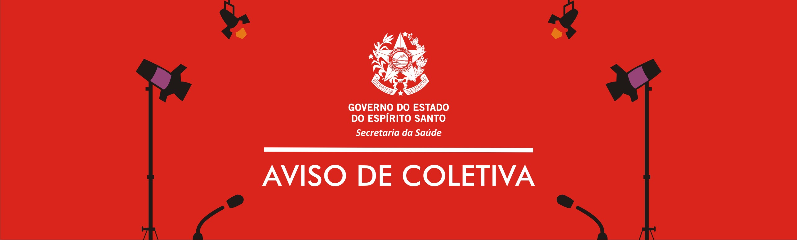 Aviso de Coletiva-Vermelho