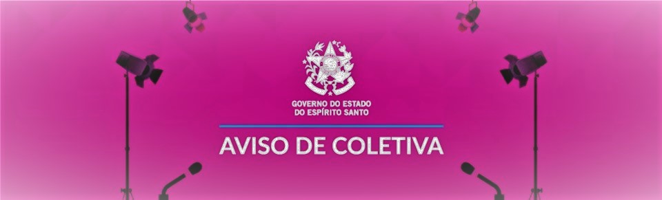 Aviso de coletiva rosa claro