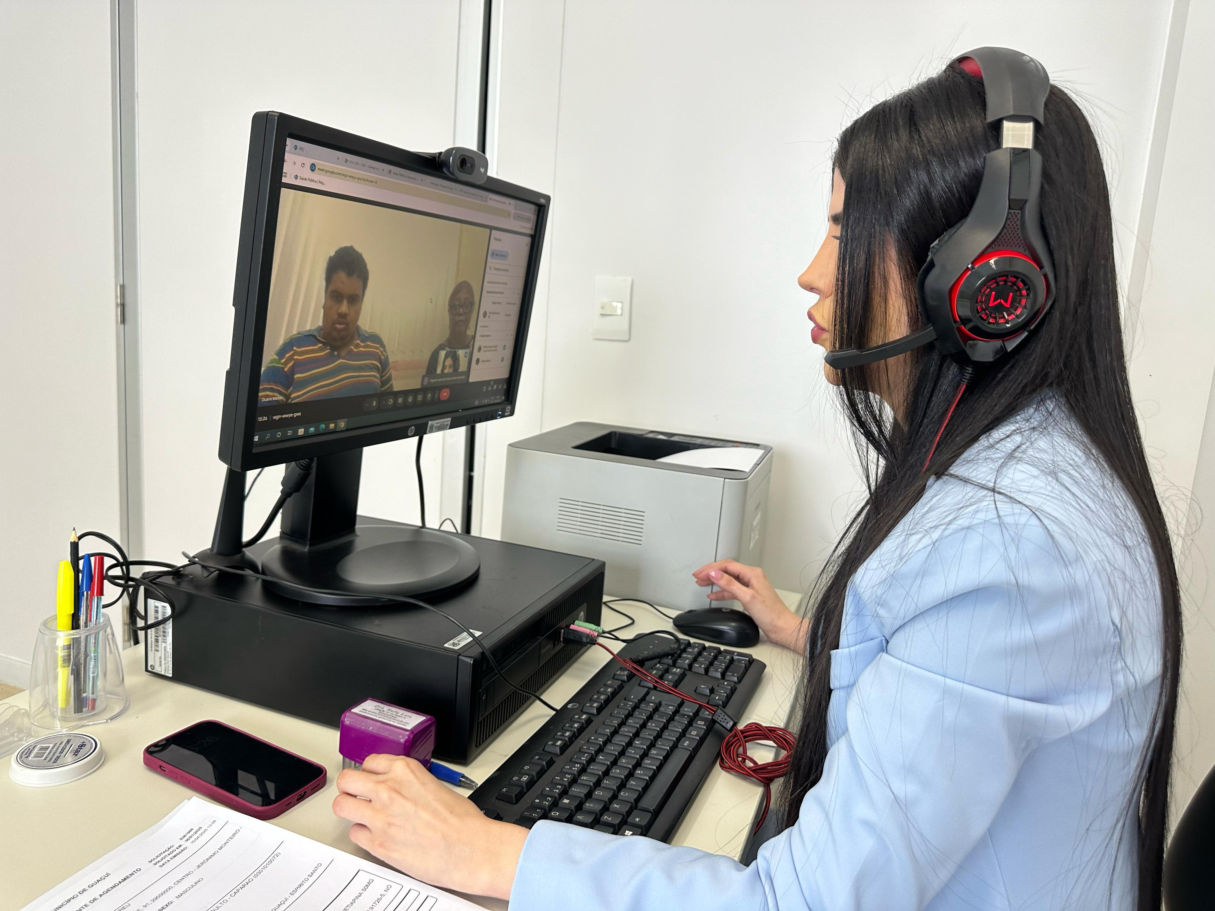 Foto Greice teleconsultas de retorno  Caparaó