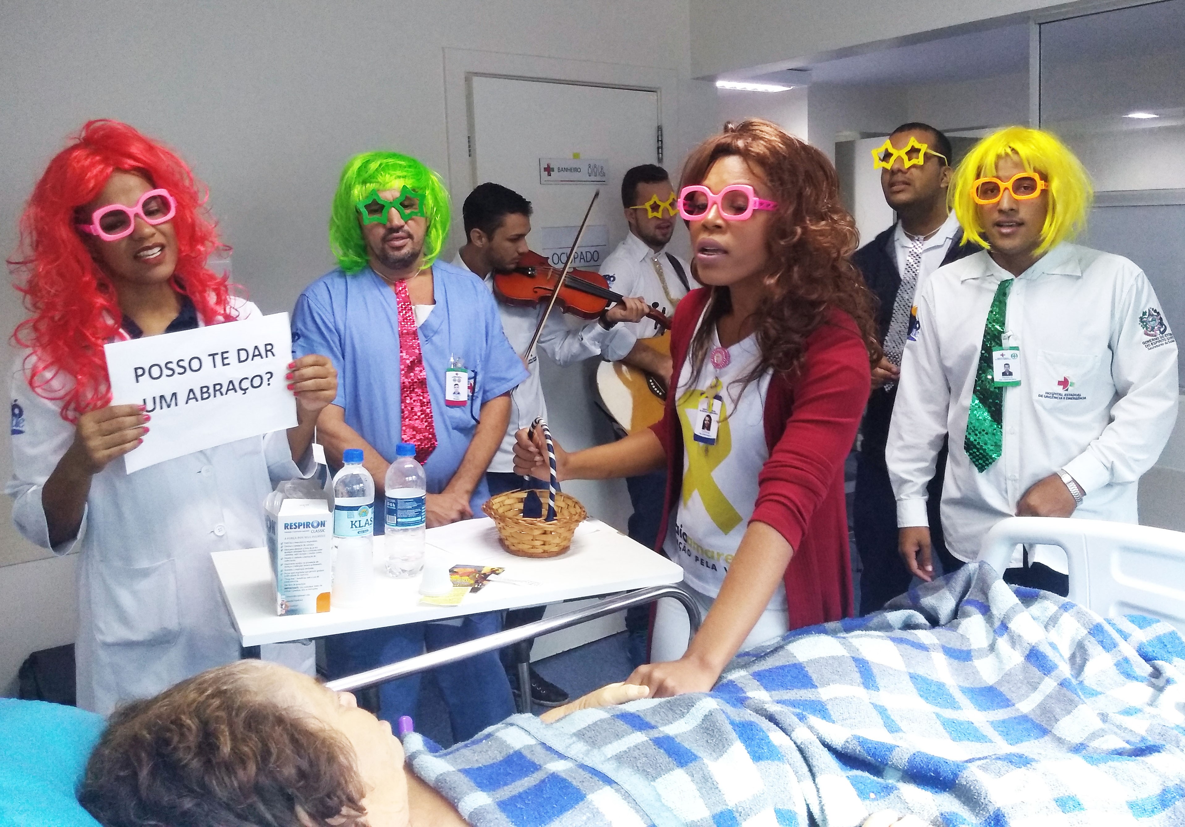 Ação de Humanização nos leitos