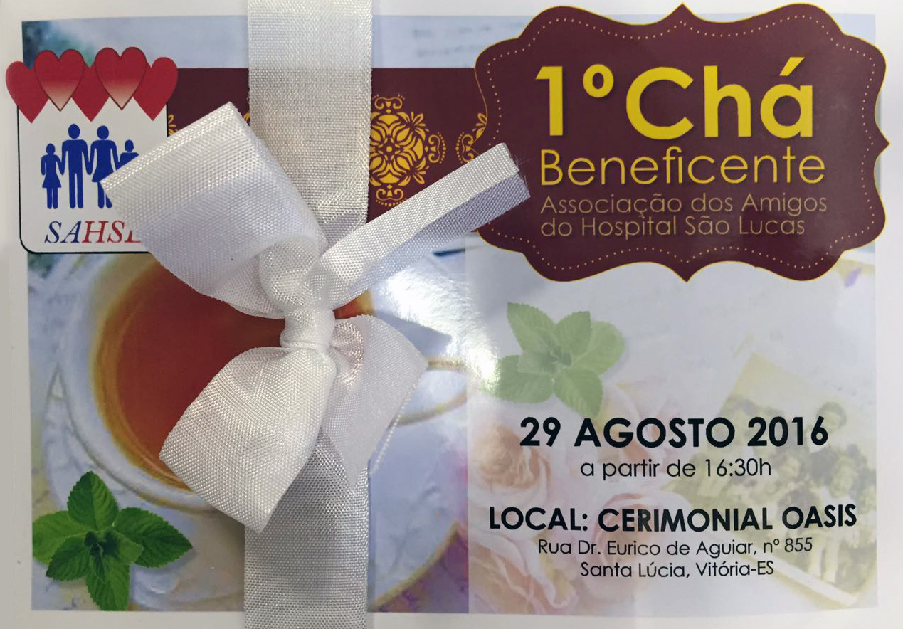 Convite Cha Beneficente 2016