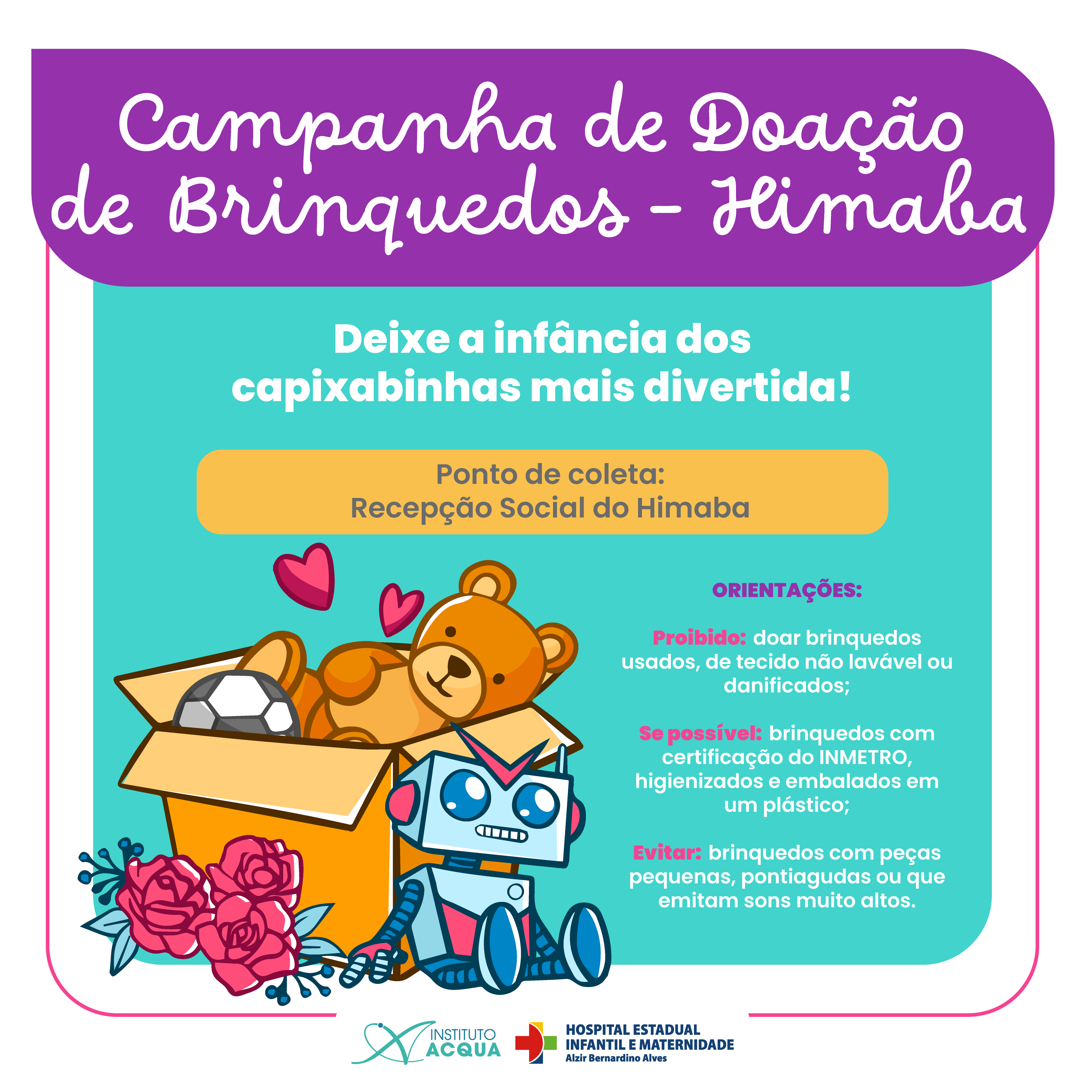 WhatsApp - Campanha da arrecadação de brinquedos - Himaba