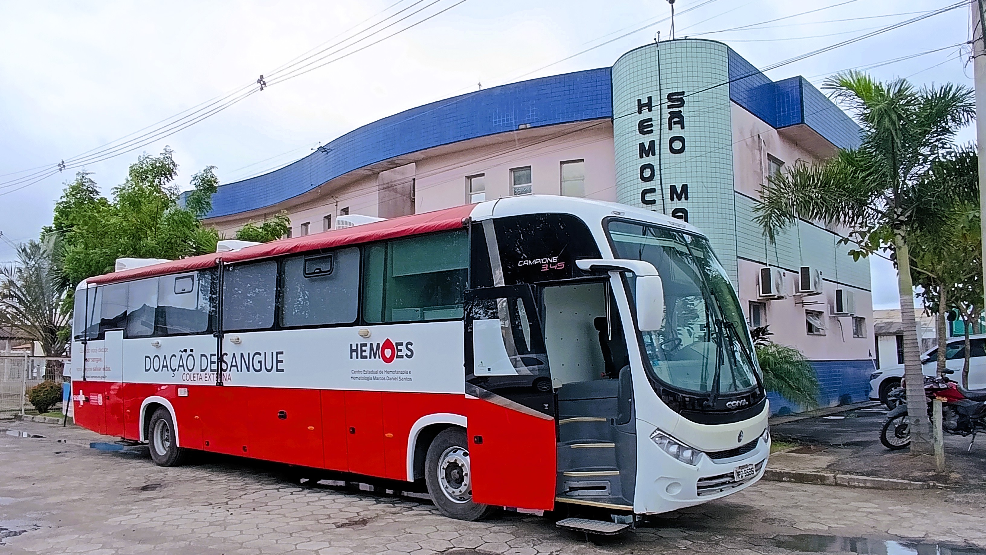 Hemocentro de São Mateus recebe ônibus para ampliar coleta de sangue no norte do Estado